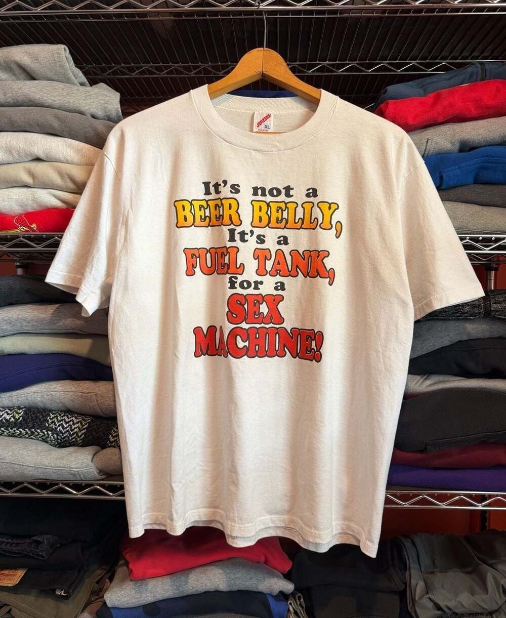 Vintage 90s Funny Tee Humor T-Shirt Size Mens XL
White Made in USA